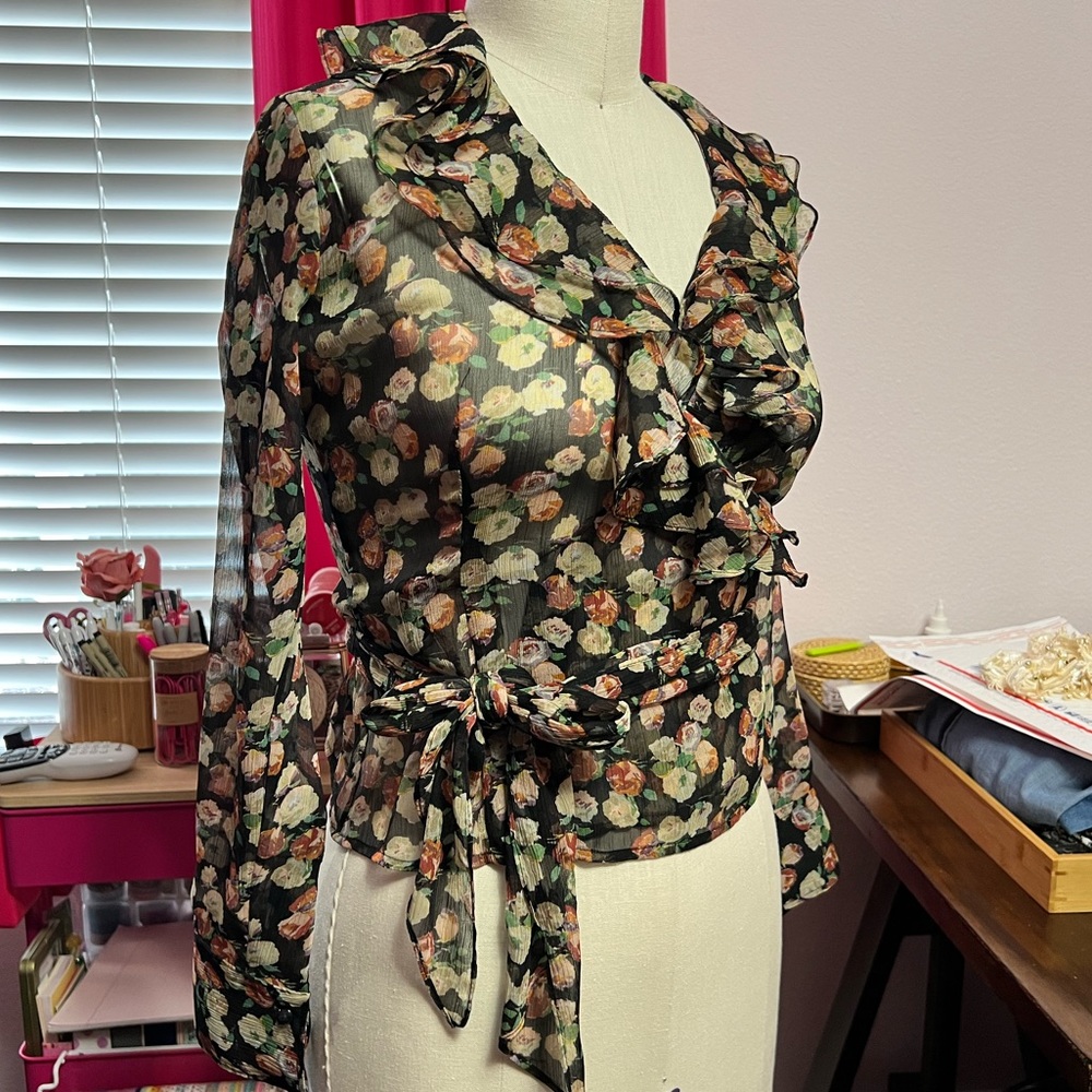 Ralph Lauren Petit Floral Dress Shirt (NWOT)